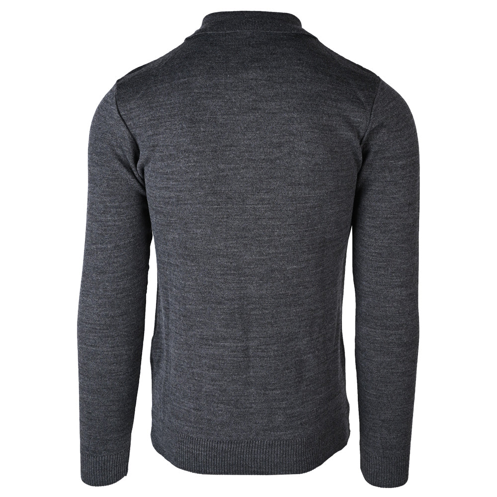 Anthracite Knitted Long Sleeve Polo - Image 4
