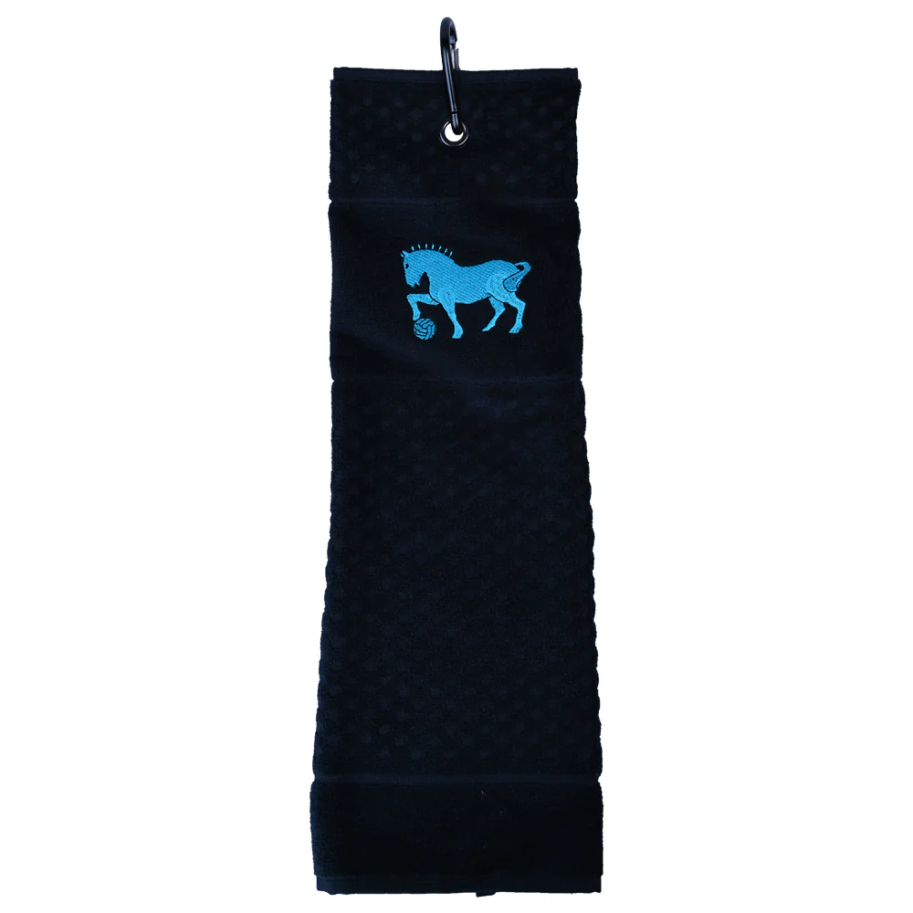 Black Suffolk Punch Golf Towel