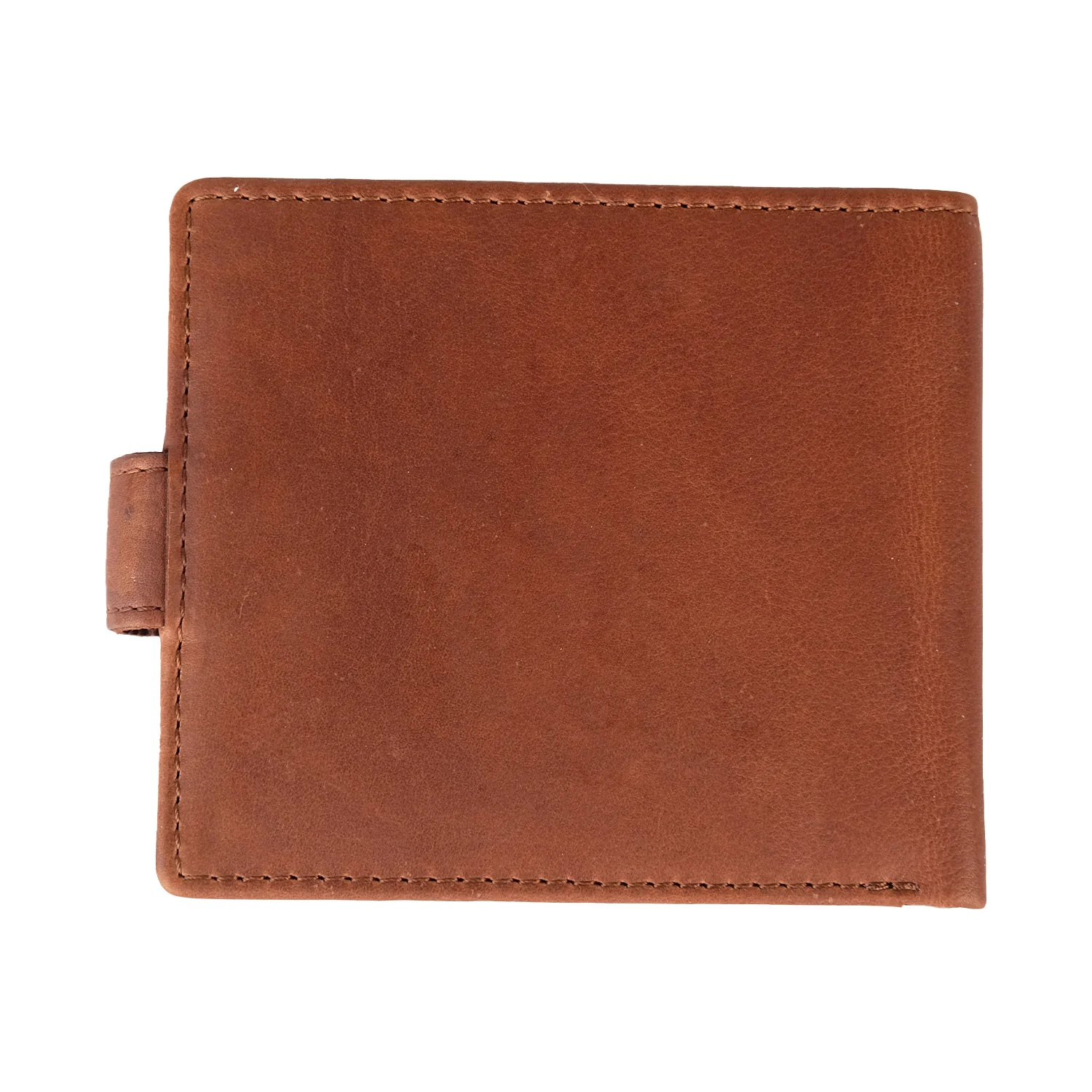 Brown Leather Logo Bifold Wallet - Image 3
