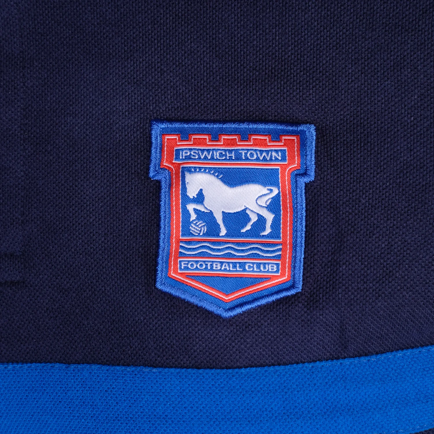 Ipswich Town Navy Cut & Sew Polo - Image 3