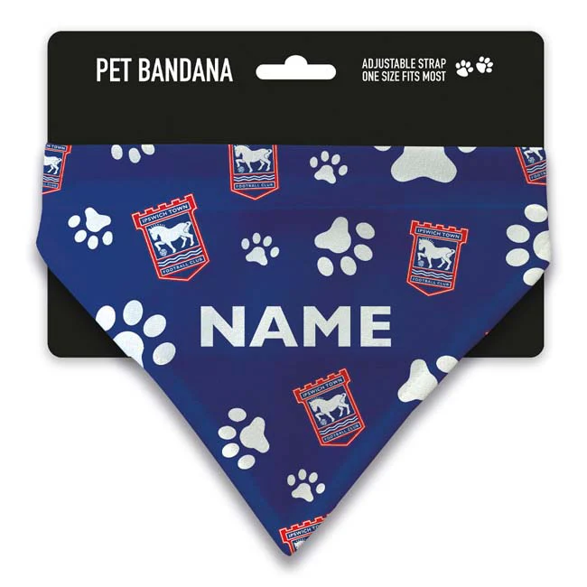 Ipswich Town Pet Bandana Personalised