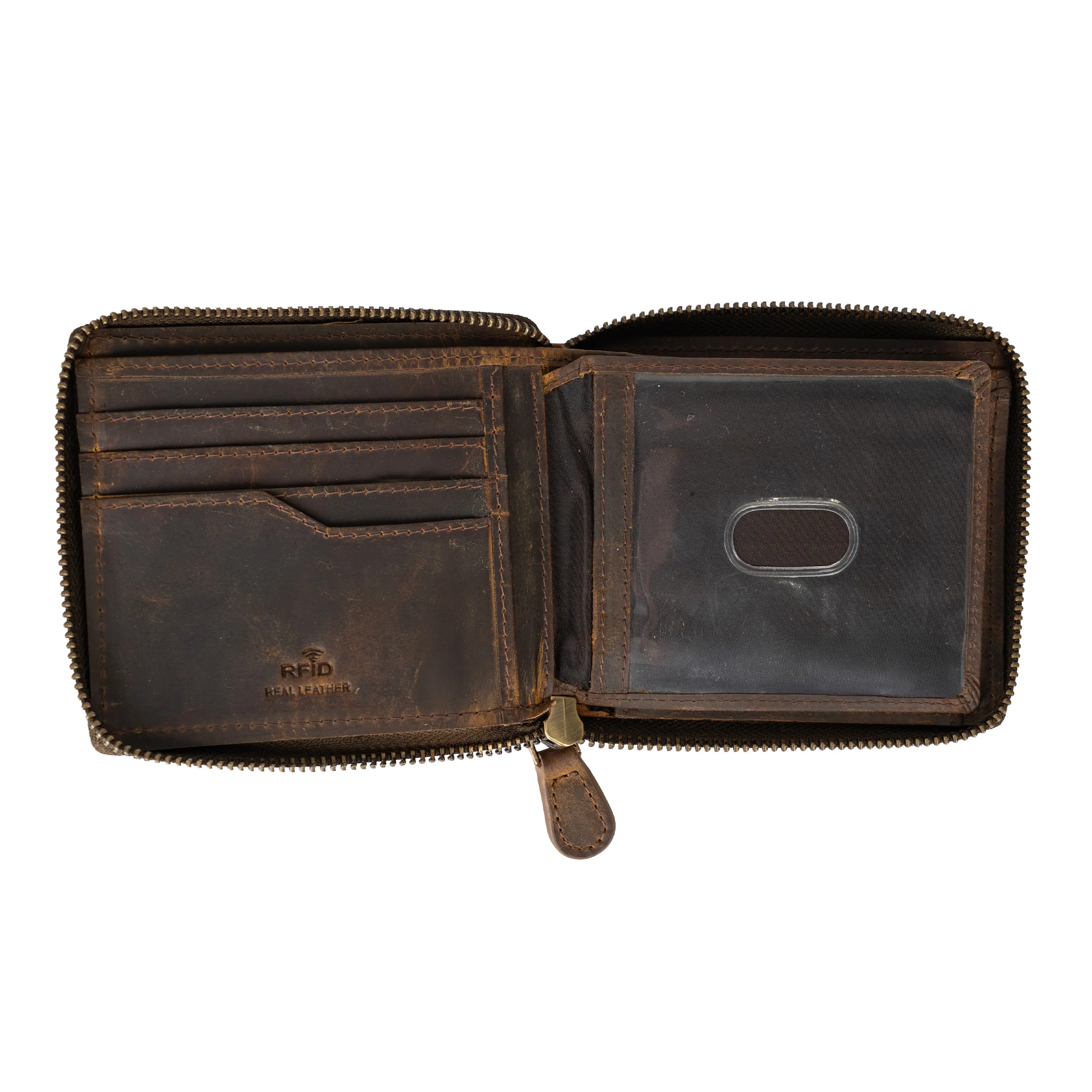 ITFC Hunter Leather Zip Around Wallet - Image 2
