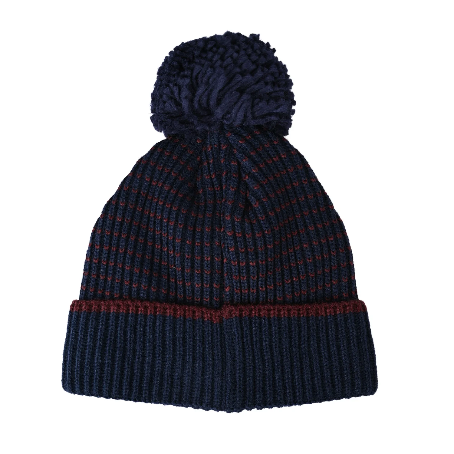 Navy/Burgundy Bobble Adult - Image 2