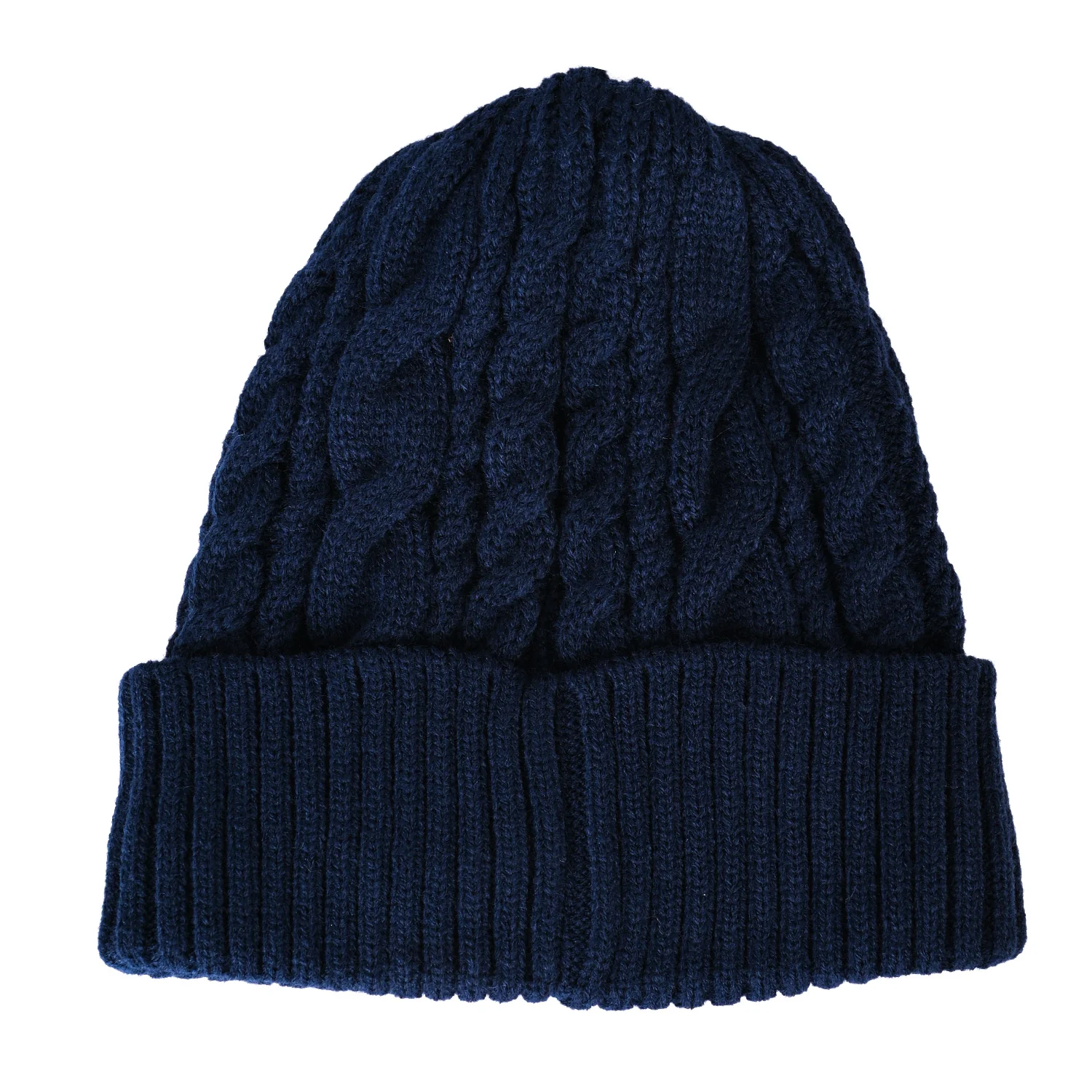 Navy Cable Beanie Adult - Image 2