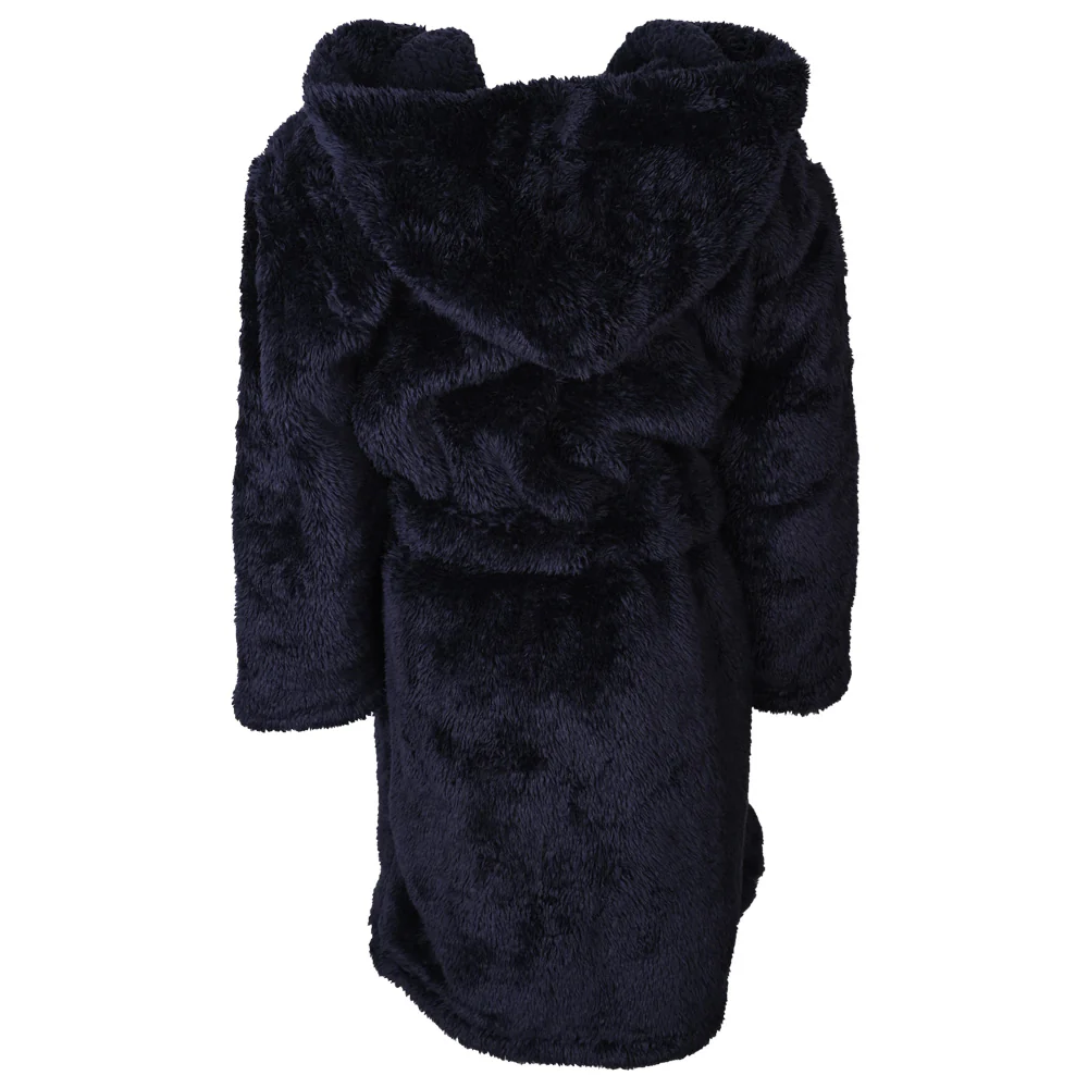Navy Fuzzy Robe Junior - Image 3