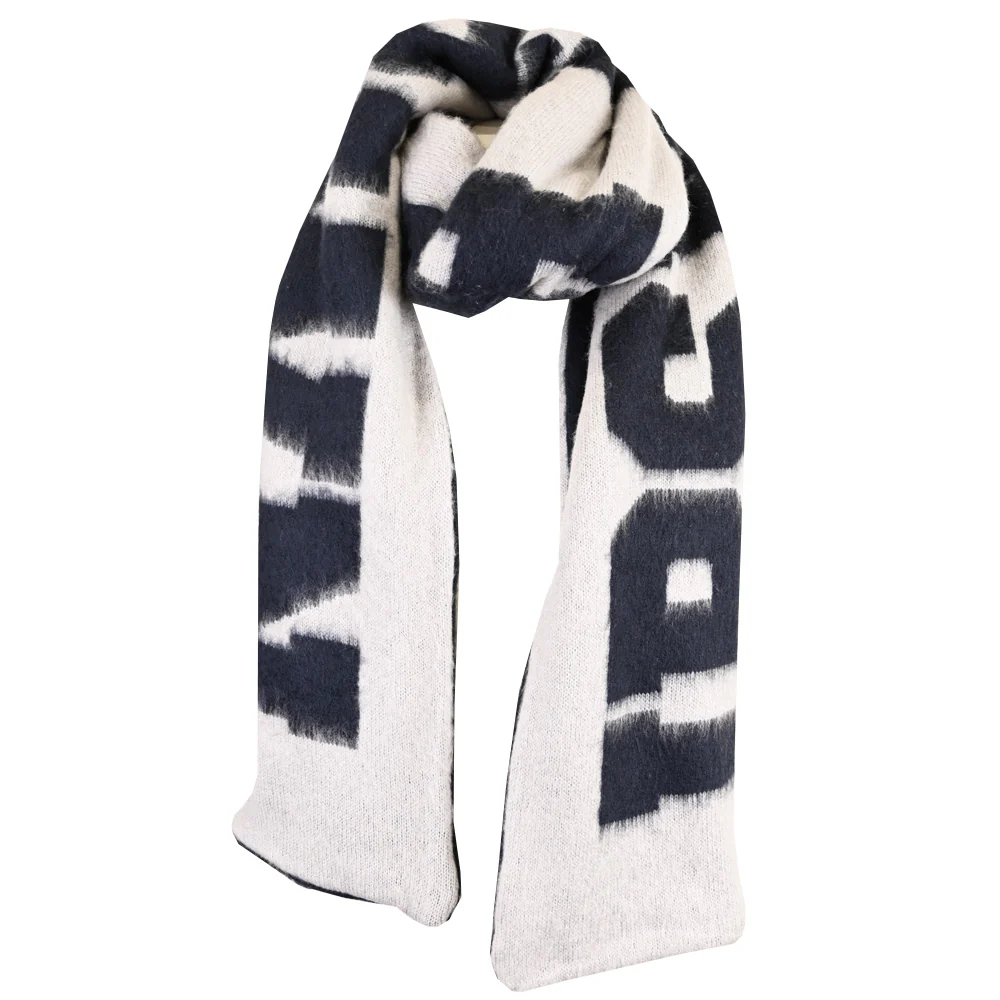 Oversized Fluffy Knit Scarf - Image 2