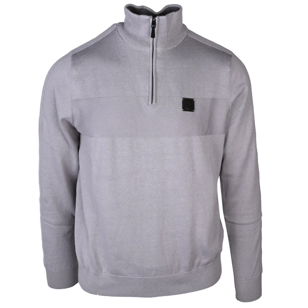 Premium Grey 1/4 Zip Top