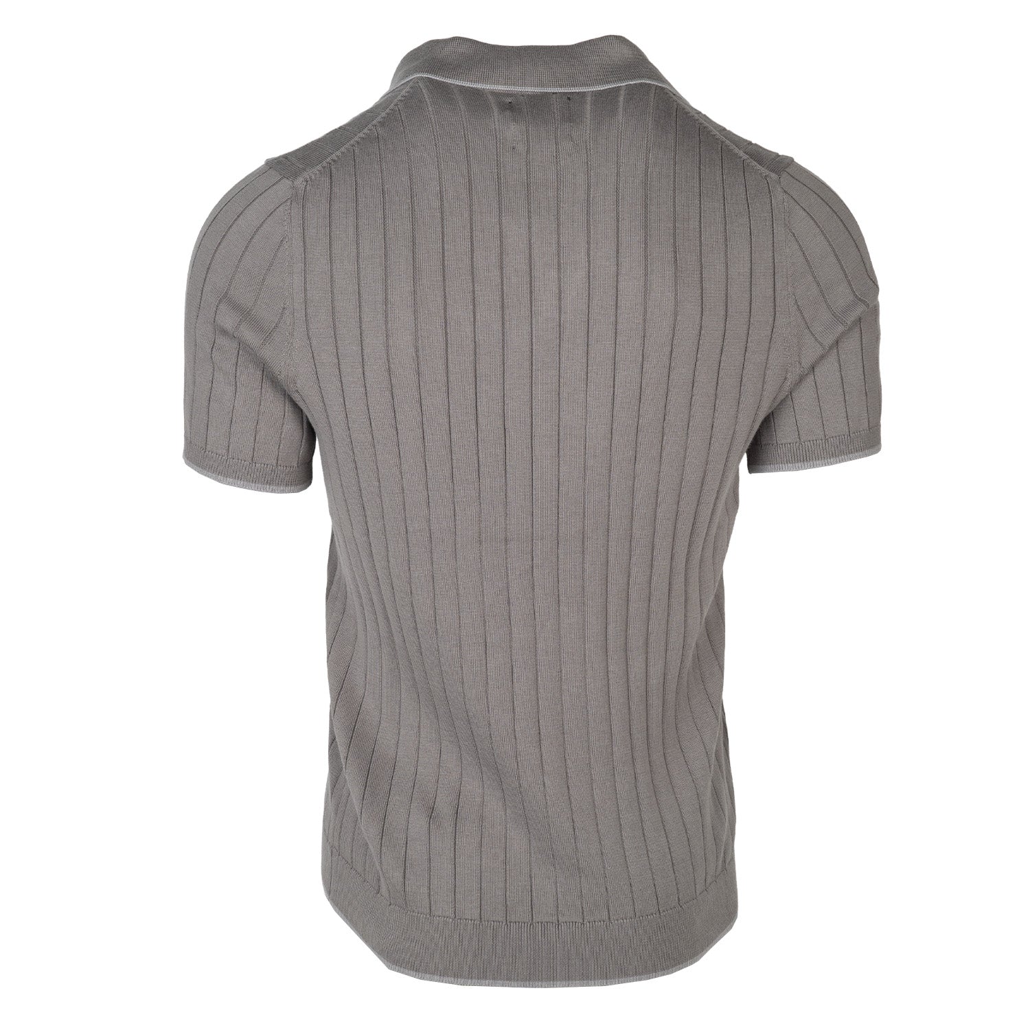 Premium Knitted Dark Grey Polo - Image 3